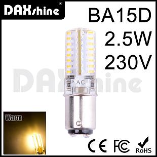DAXSHINE 64LED BA15D 2.5W 230V Warm White 2800-3200K 160-190lm  
